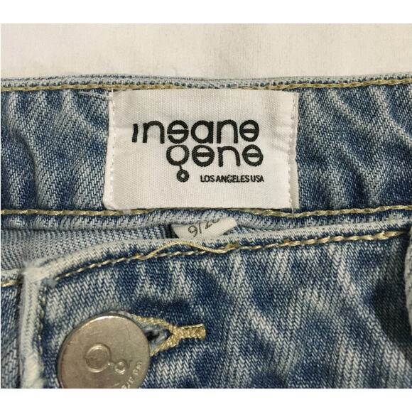 Insane Gene High Rise Destroyed Loose Straight Jeans Size 9/28 - Picture 2 of 14
